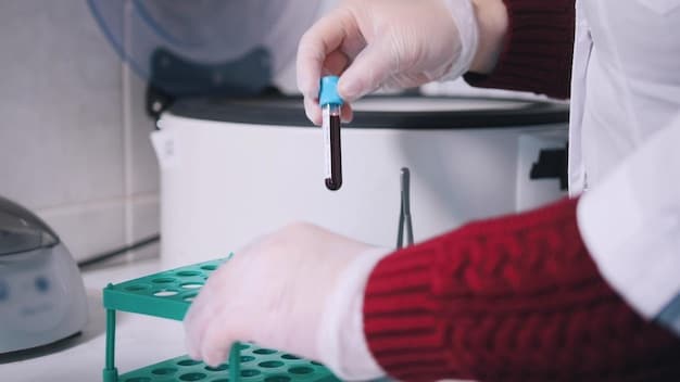 A close-up of a scientist's hands working with advanced laboratory equipment, such as a DNA sequencer or a microchip fabrication machine. The background is blurred to emphasize the detailed work being done on the technology itself. This image symbolizes the hands-on research and development that government initiatives support.