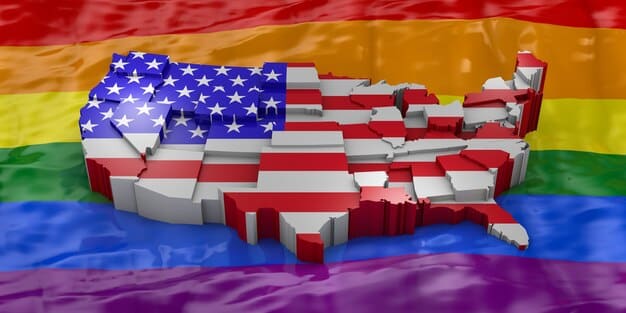 A map of the United States highlighting the areas with the highest levels of cultural diversity, using a color gradient to represent the percentage of minority populations in each region.