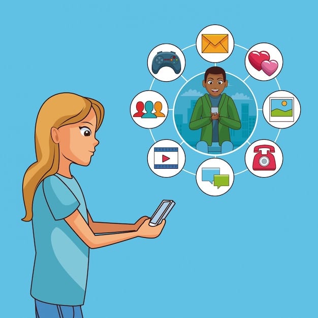 A person holding a smartphone, with various social media icons and news articles reflecting different cultural events and social justice movements projected onto their face. This symbolizes the pervasive influence of digital media on cultural identity and the shaping of perceptions.