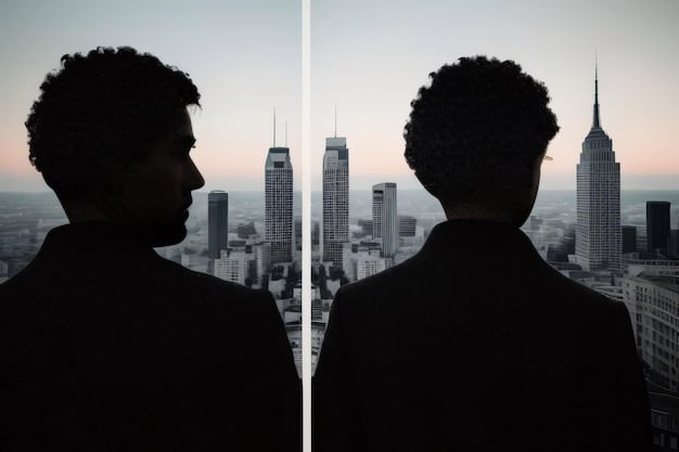 A split screen showing two distinct scenarios: on one side, silhouetted people at a business conference event, representing traditional networking; on the other side, diverse participants engaging in a dynamic virtual meeting on their laptops, symbolizing the rise of online socializing and digital networking.
