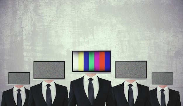 A graphic illustrating the ownership of major media corporations in the US, showing the limited number of companies controlling a vast majority of news sources.