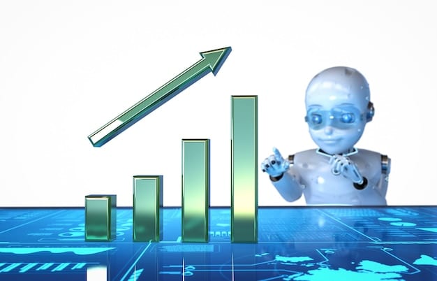 A graph illustrating the potential cost savings of implementing AI in customer service, showing a clear downward trend in operational expenses. Include metrics such as reduced labor costs, increased efficiency, and improved customer satisfaction.