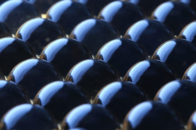 A close-up shot of perovskite solar cells being tested in a lab, highlighting their unique crystalline structure and potential for increased efficiency. The image should convey a sense of scientific innovation and technological advancement.
