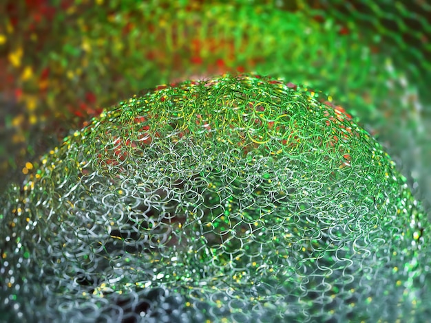 A close-up of a high-tech perovskite solar cell, showcasing its unique crystalline structure and vibrant colors. The image should highlight the cutting-edge technology and potential for increased efficiency in solar energy conversion.