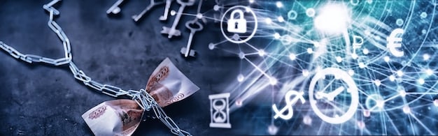 A graphical representation of various cyber threats, including ransomware, phishing, and DDoS attacks, interconnected by lines, symbolizing the complex web of cyber risks facing businesses.