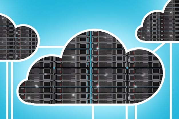 A graphical representation of data flowing into a centralized cloud server, symbolizing secure and efficient data management.