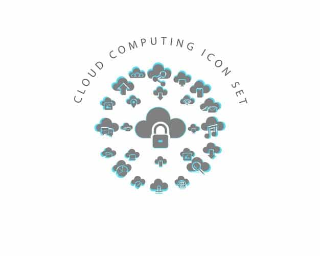 A padlock icon overlapping a cloud graphic, representing the enhanced security features of cloud-based data storage.