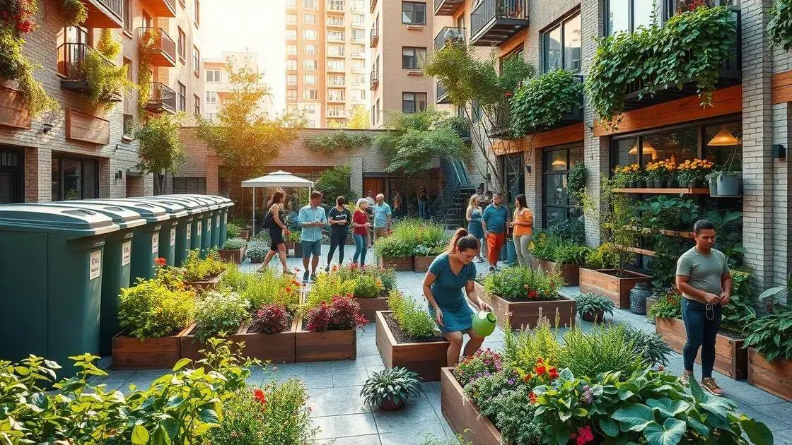 Sustainability practices in urban gardening