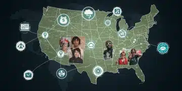 Diverse subcultures digitally connecting across the United States, illustrating increased online engagement.