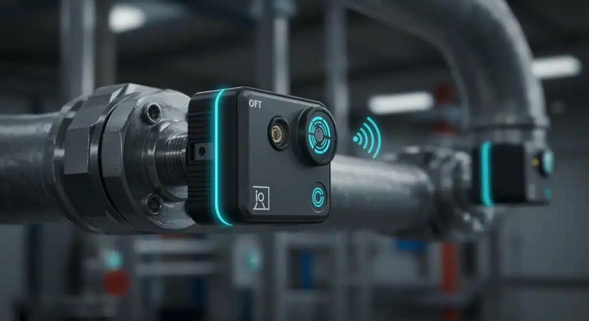 Next-generation IoT sensor device on industrial pipeline