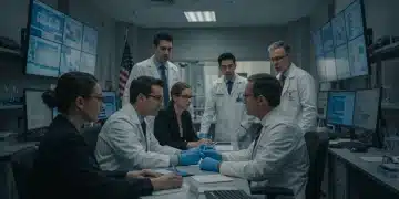 Public health experts analyzing data for CDC guidelines