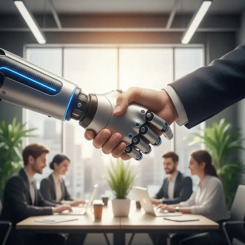 Human and robot collaboration in the workplace