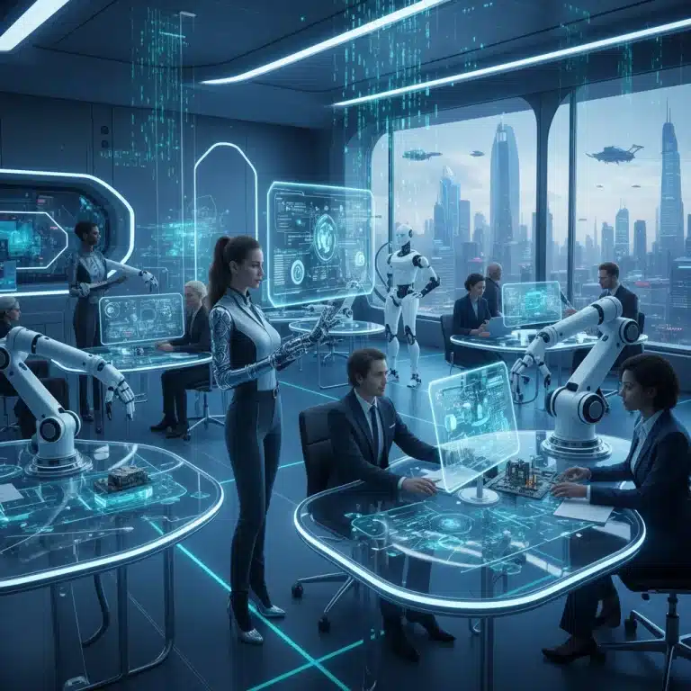 Robotic Process Automation redefining jobs in a modern office